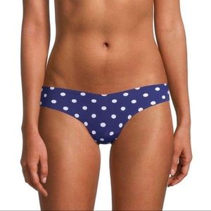 Commando Classic Print Thong Panty Navy Dot